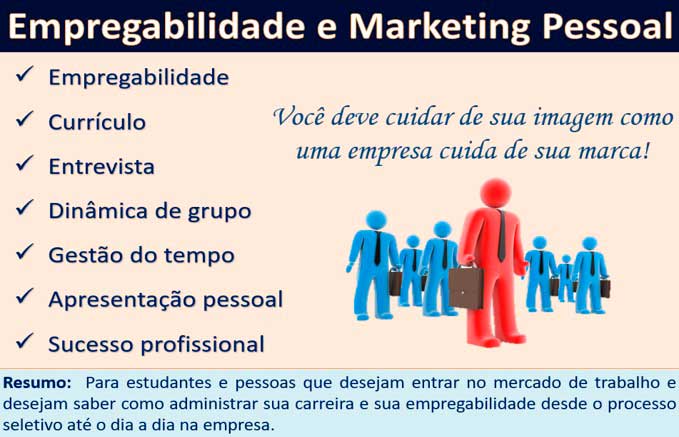 Imagem palestra Empregabilidade e Marketing Pessoal